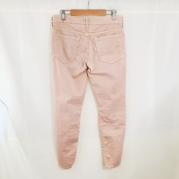 MOTHER the looker crop twill pants Cruel Summer Khaki size 27 - Picture 2 of 8
